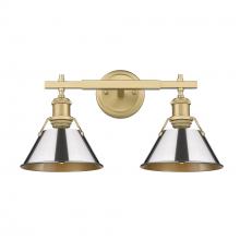  3306-BA2 BCB-CH - Orwell BCB 2 Light Bath Vanity in Brushed Champagne Bronze with Chrome shades